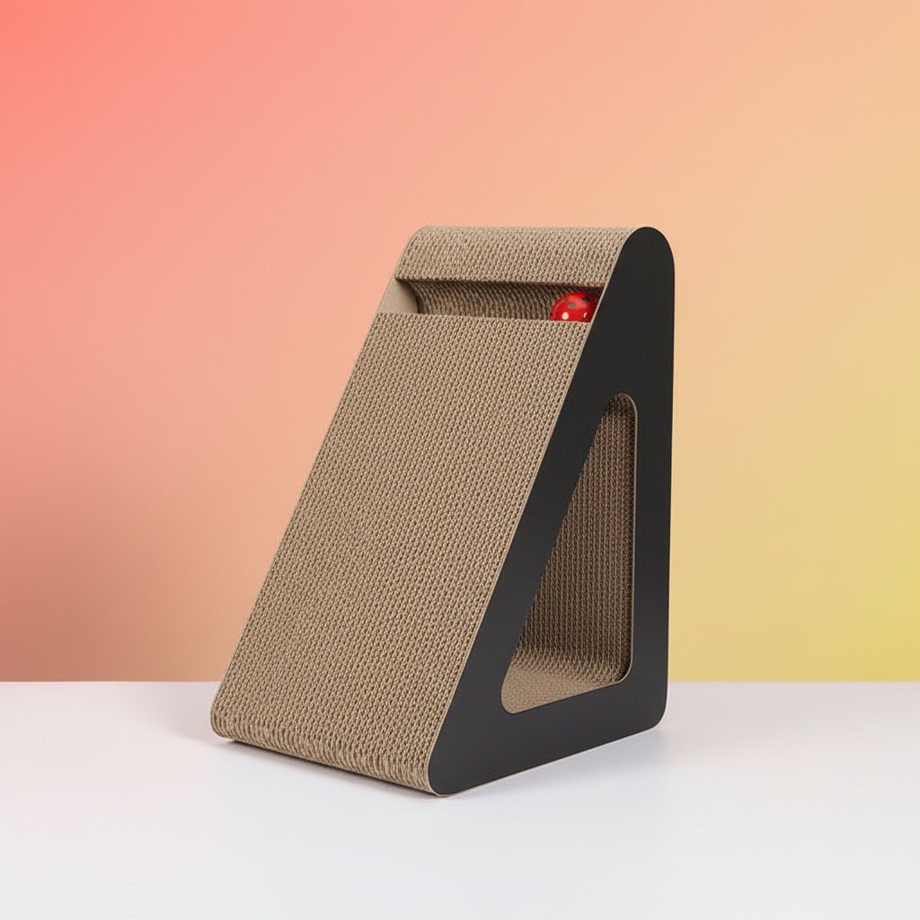Griffoir pour chat en carton Trianguchat™ - Mi - a - ou