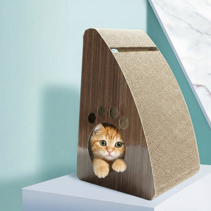 Griffoir pour chat en carton Trianguchat™ - Mi - a - ou