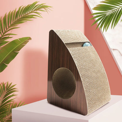 Griffoir pour chat en carton Trianguchat™ - Mi - a - ou