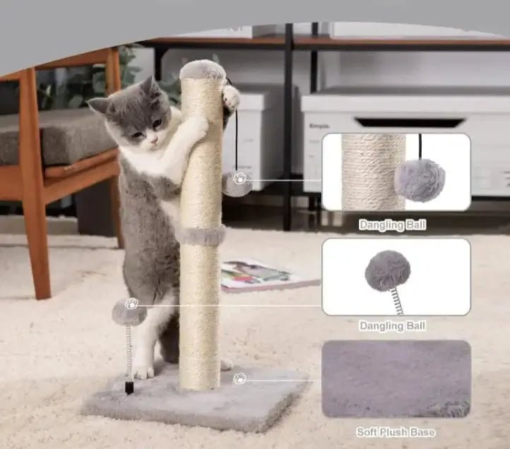 Griffoir pour chat MiaouScratchTower - Mi - a - ou
