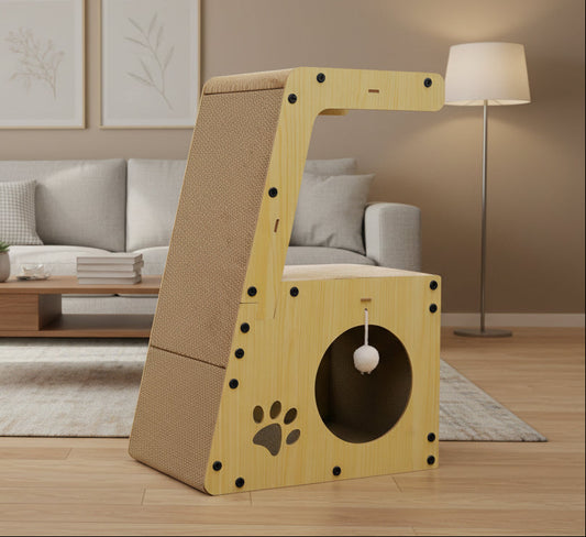 Griffoir pour chat multifontionnel StepUp&Up™ - Mi - a - ou - Mi - a - ou