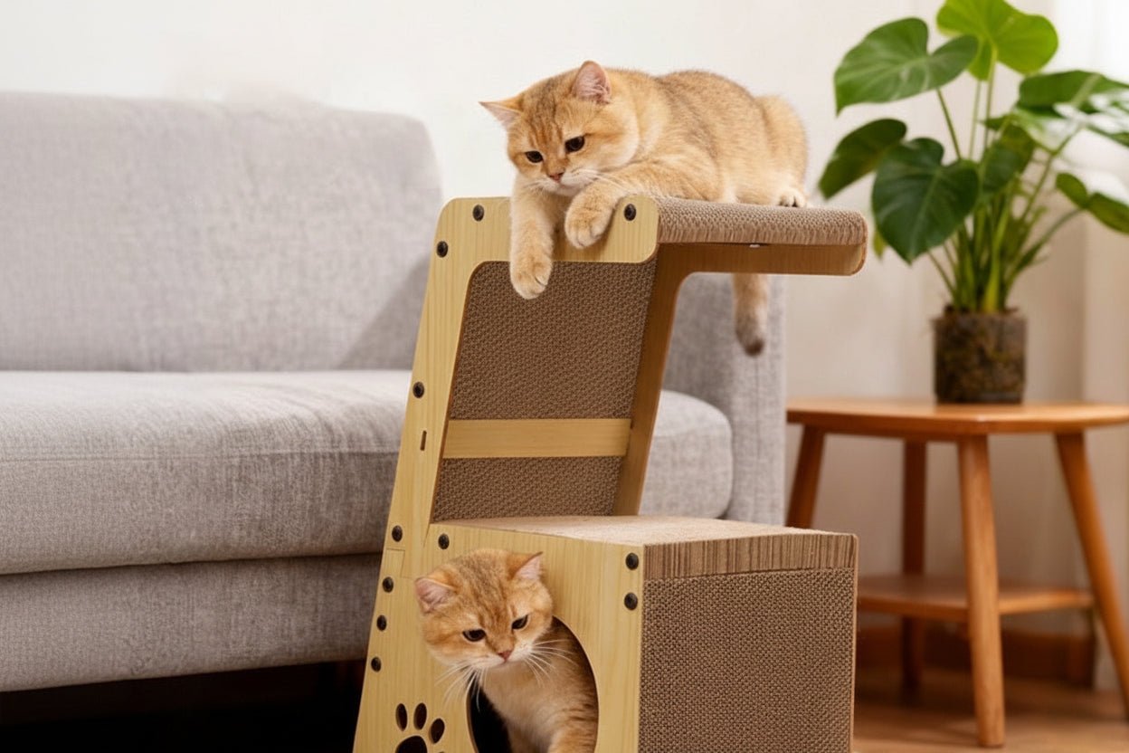 Griffoir pour chat multifontionnel StepUp&Up™ - Mi - a - ou - Mi - a - ou