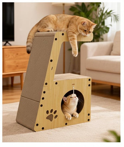 Griffoir pour chat multifontionnel StepUp&Up™ - Mi - a - ou - Mi - a - ou