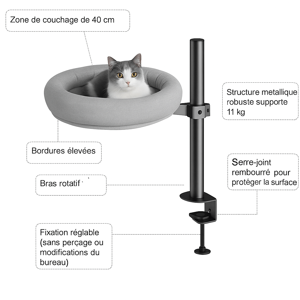 Hamac pour chat WorkAssistant™ - Mi - a - ou