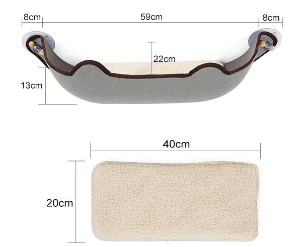 Hammac pour chat fenetre SweetSpy - Mi - a - ou