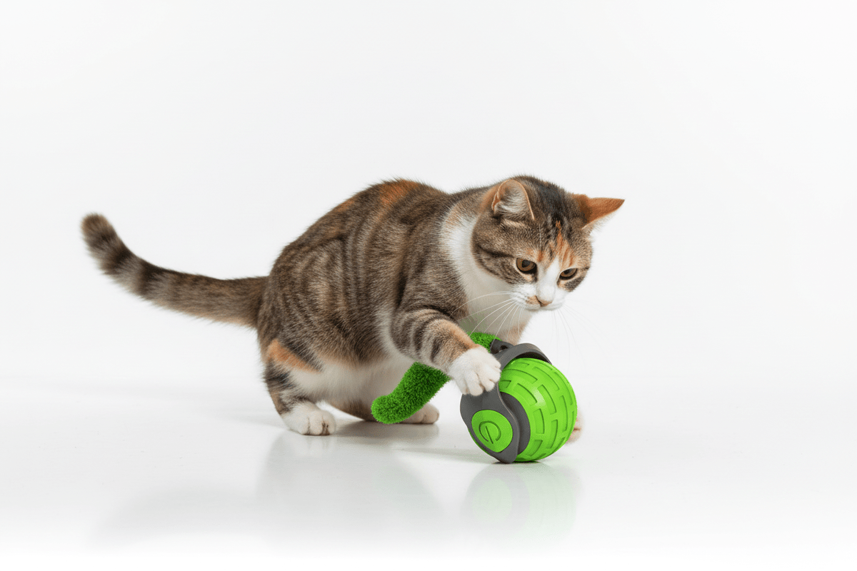 Jouet pour chat interactif RollMouse™ - Mi-a-ou