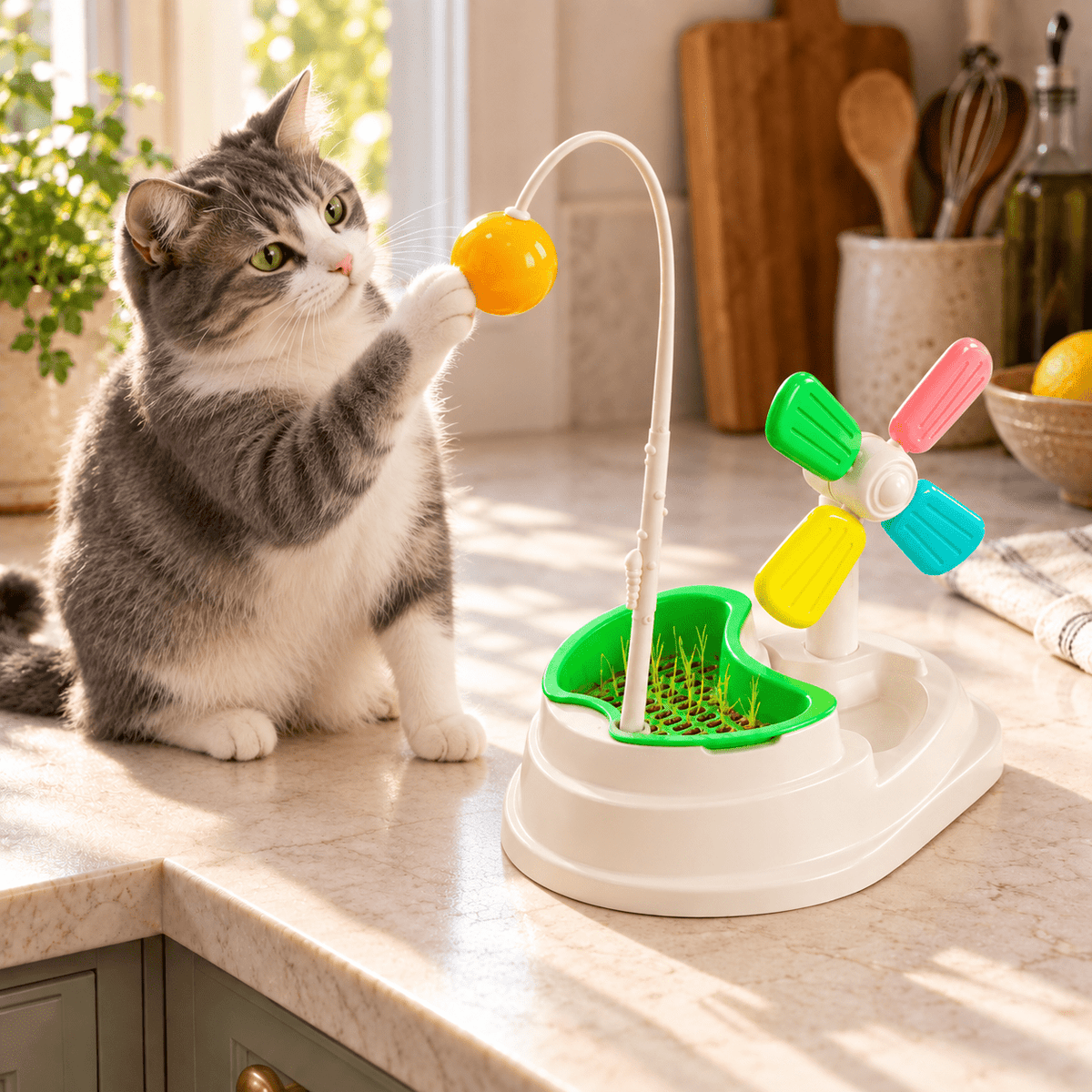 Le Jouet pour chat Jardinier Félin™ - Mi-a-ou - Mi-a-ou