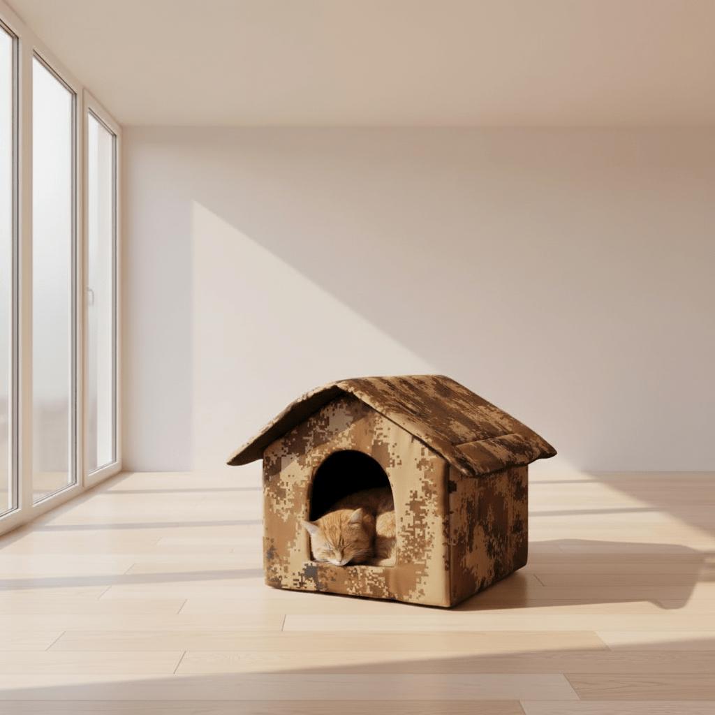 Maison Pour Chat CamoCrib™ - Mi - a - ou