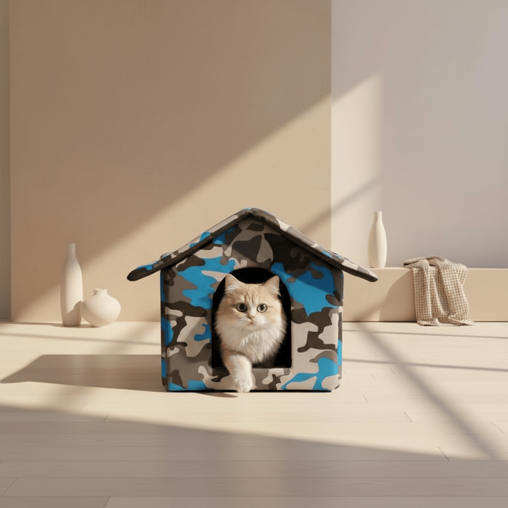 Maison Pour Chat CamoCrib™ - Mi - a - ou