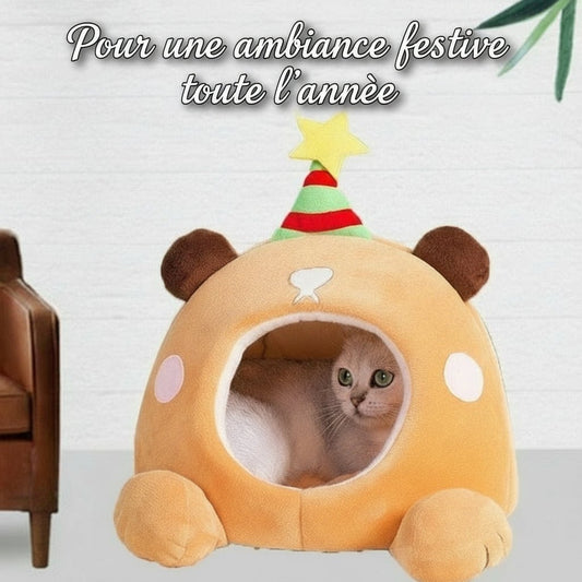 Maison pour chat Ourson - Festif™ - Mi - a - ou