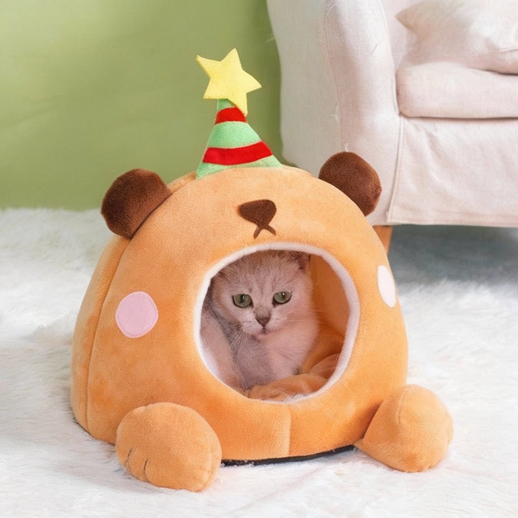Maison pour chat Ourson - Festif™ - Mi - a - ou