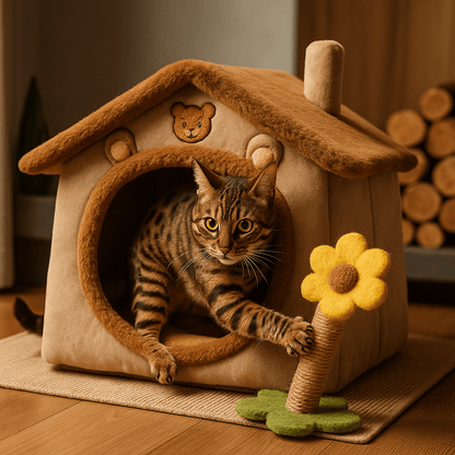 Maison pour chat TeddyHouse - Mi - a - ou