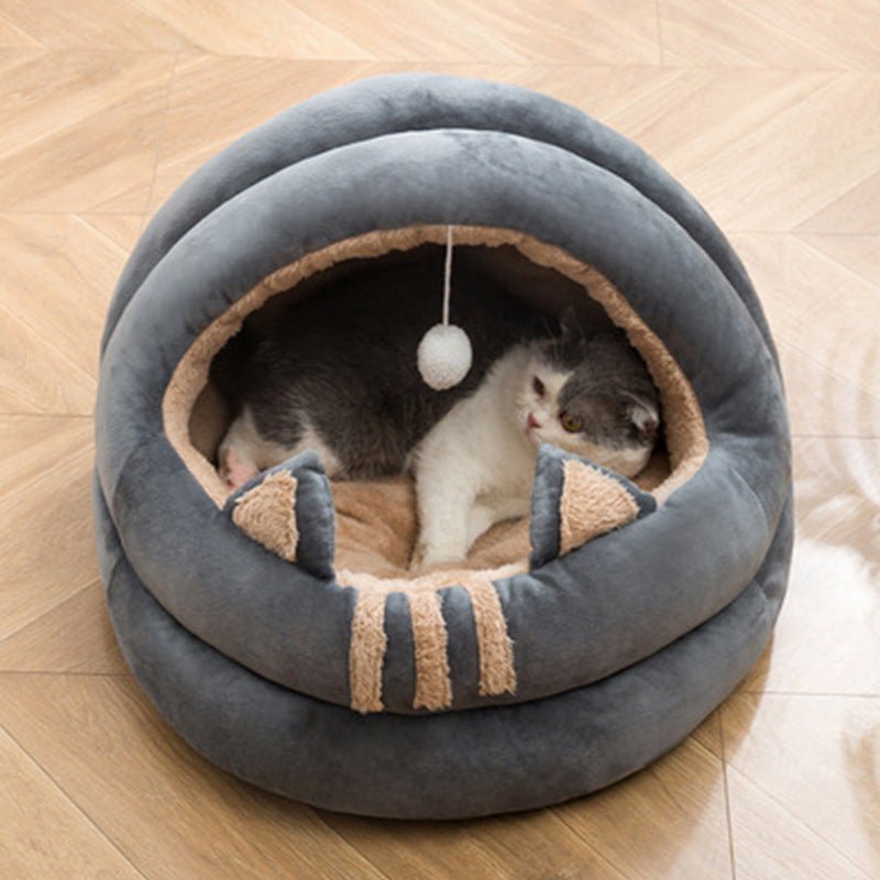 Nid pour chat semi - fermé CoolKatt™ - Mi - a - ou