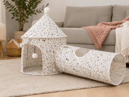 Tunnel pour chat et tente CastelloGat™ - Mi-a-ou