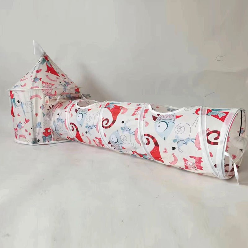 Tunnel pour chat et tente CastelloGat™ - Mi-a-ou